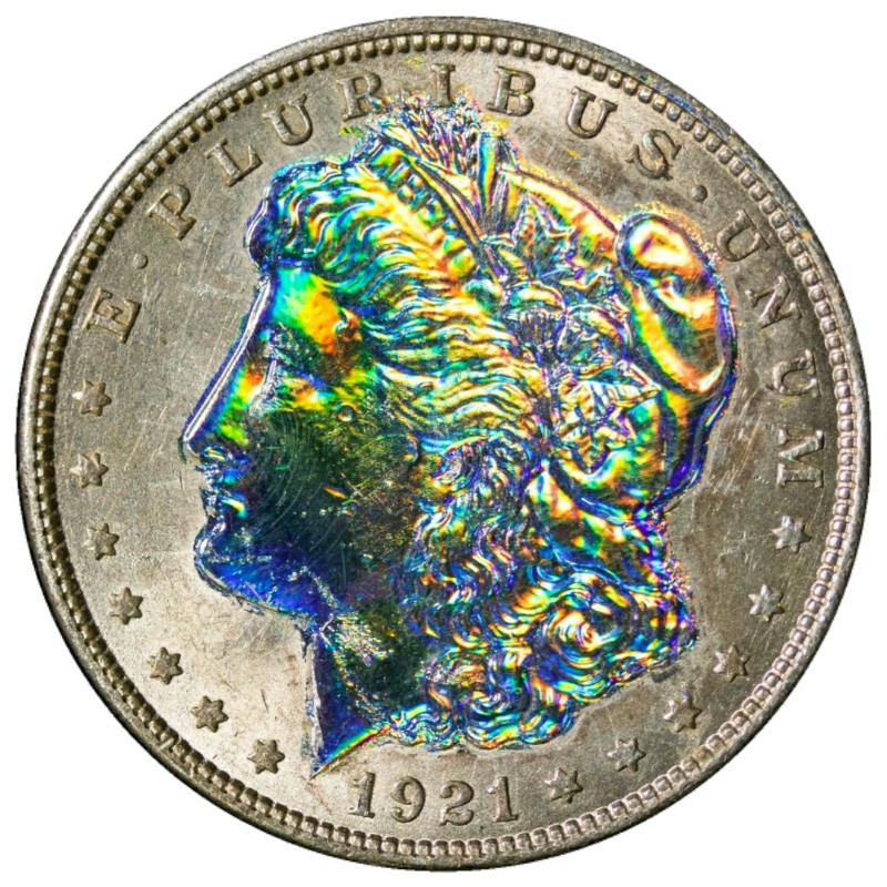 1921-Morgan-Dollar----Natural-Or-Artificial-Toning
